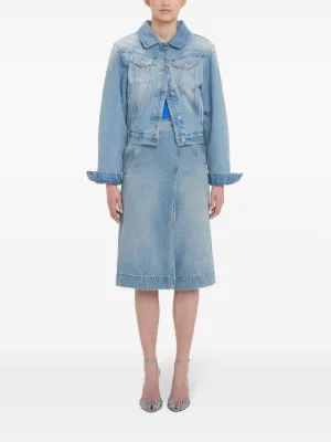 国内発| VICTORIA BECKHAM Padded パデッド デニムジャケット 関税込＞Victoria Beckham＊パデッド デニムジャケット