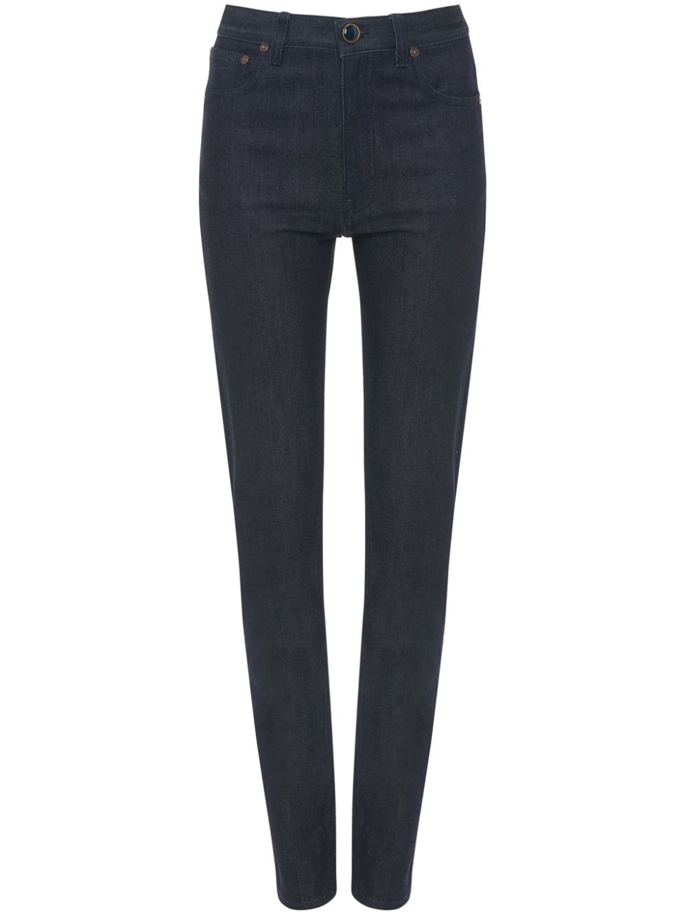 high-waisted skinny jeans