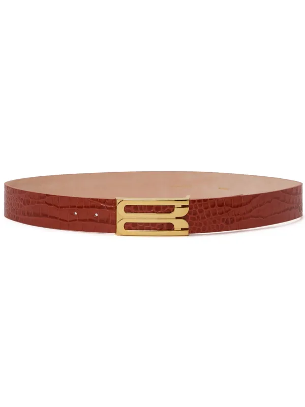 Victoria Beckham Jumbo Frame Belt in Red