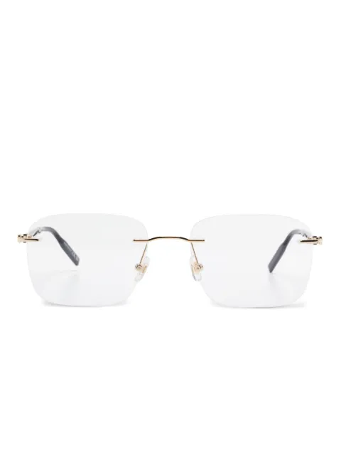 Montblanc lentes con armazón rectangular