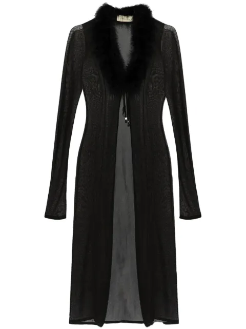Blumarine abrigo con ribete
