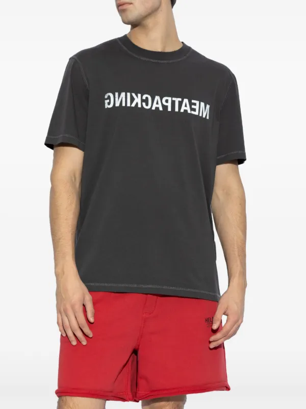 Helmut Lang logo-print T-shirt | Black | FARFETCH