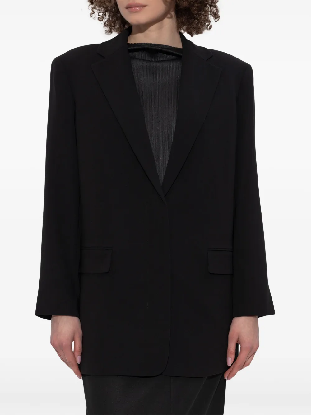 Theory Crêpe blazer Zwart