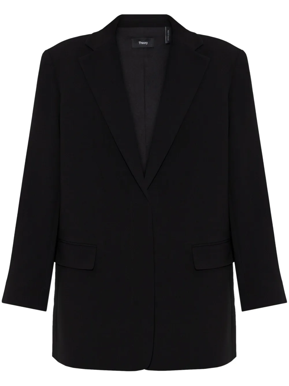 Theory Crêpe blazer Zwart