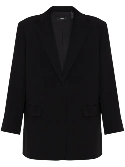 Theory blazer en crêpe - Noir - Theory - Modalova