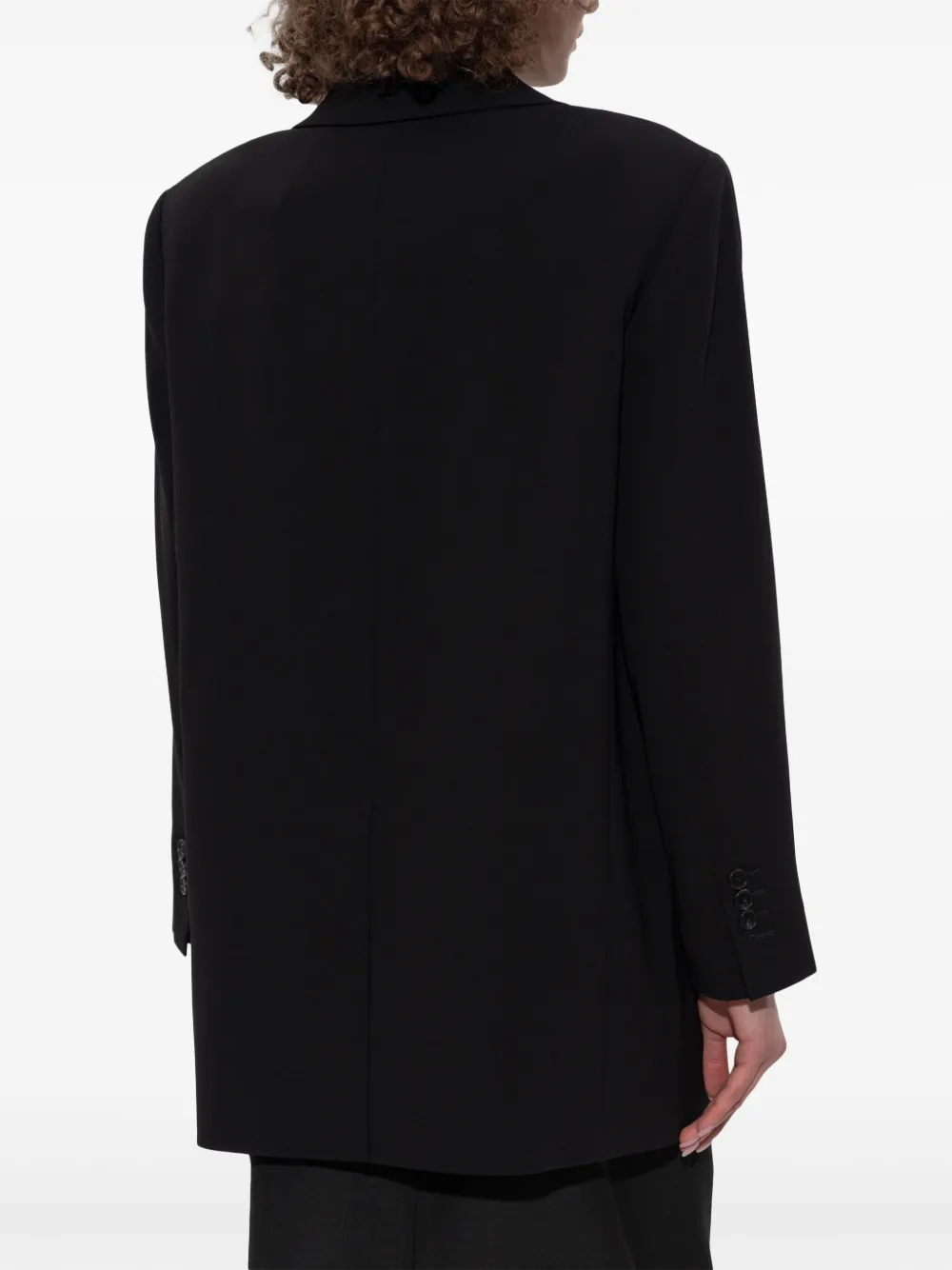 Theory Crêpe blazer Zwart