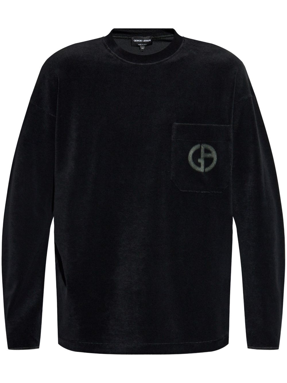 Giorgio Armani logo-print sweatshirt – Black