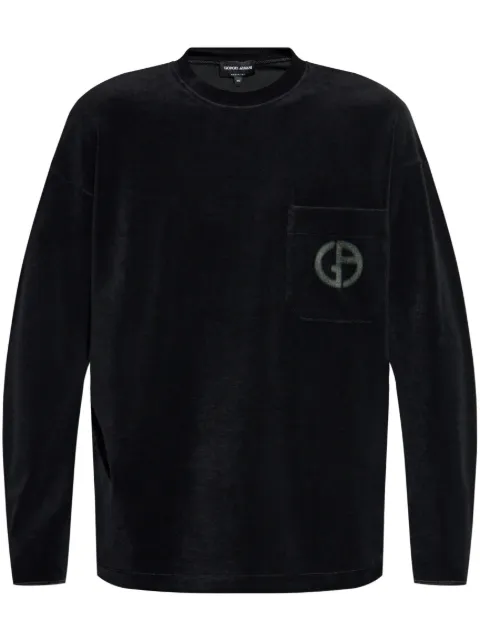 Giorgio Armani sudadera con logo estampado