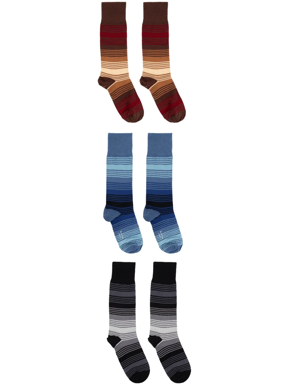 PAUL SMITH STRIPED SOCKS (PACK OF THREE)