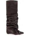 The Attico Juno 95 knee-high boots - Brown