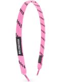 Balenciaga shoe-lace head band - Pink