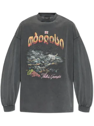 Balenciaga Tbilisi Tシャツ | ブラック | FARFETCH JP