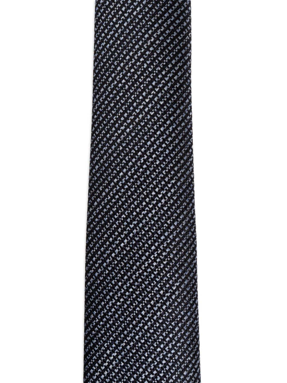 Giorgio Armani silk tie - Zwart