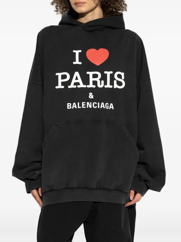Balenciaga スローガン パーカー | ブラック | FARFETCH JP
