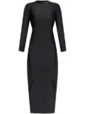 Alexander Wang logo-print midi dress - Black