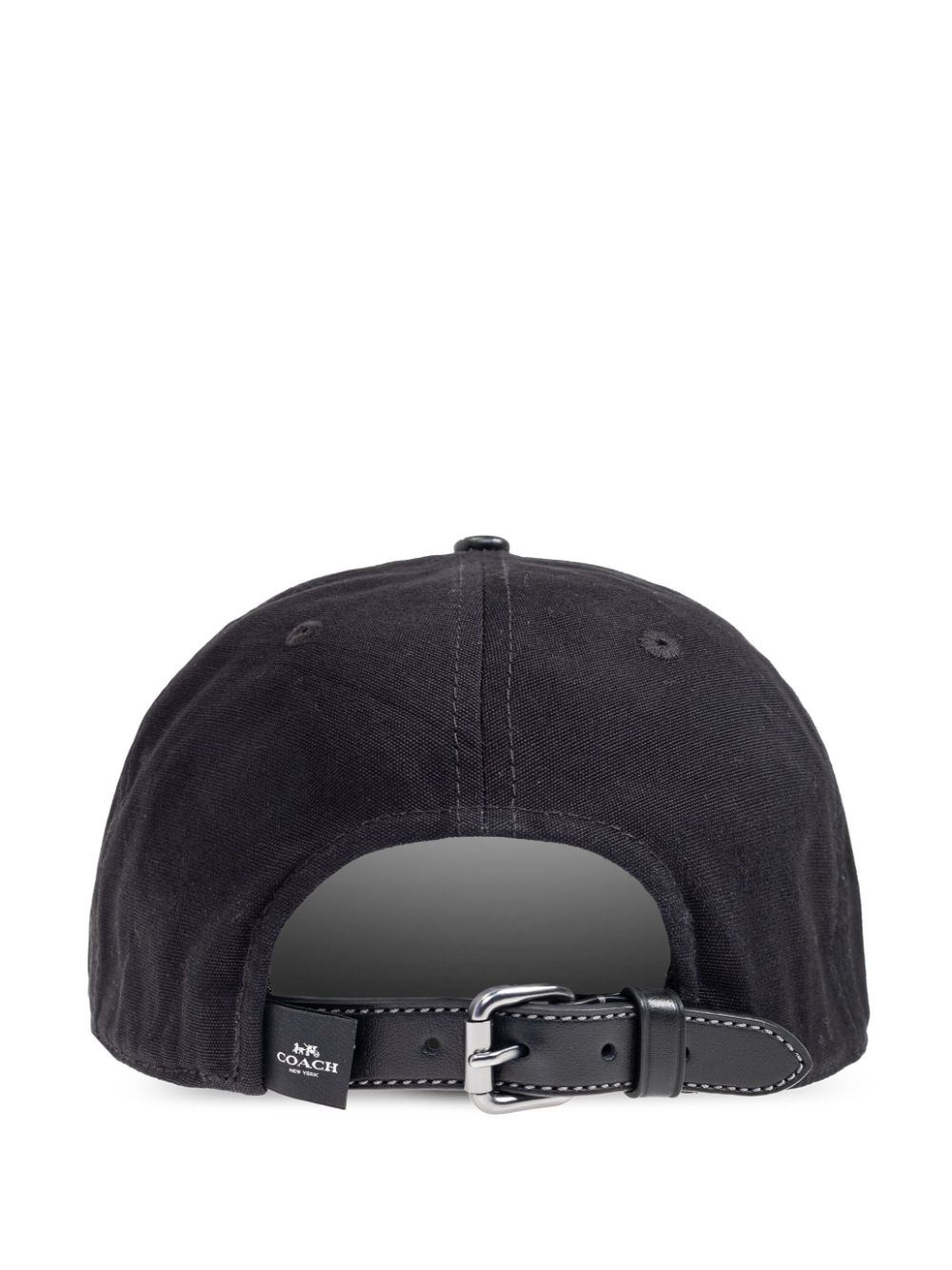 Coach embroidered logo cap - Zwart