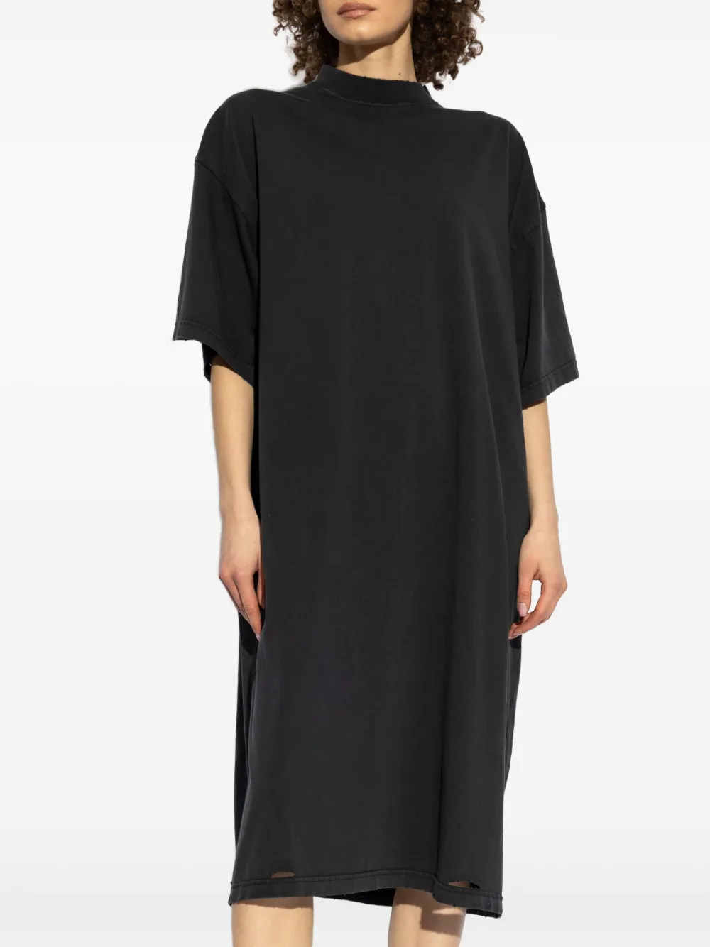 Balenciaga T-shirtjurk met logoprint Zwart
