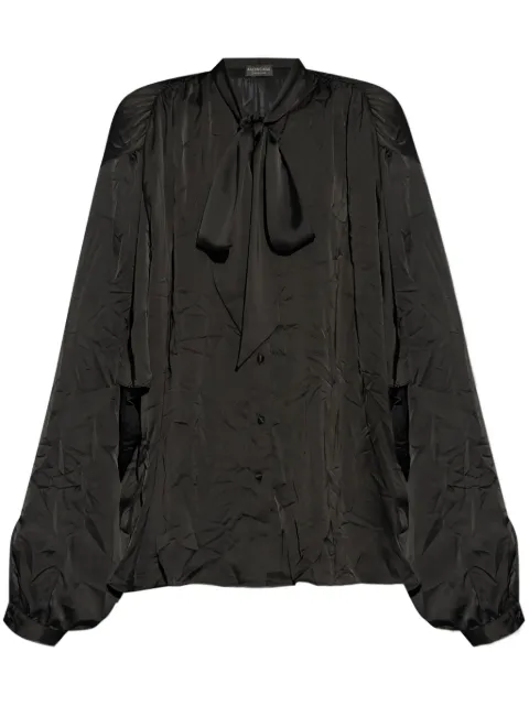 Balenciaga camisa con moño en el cuello
