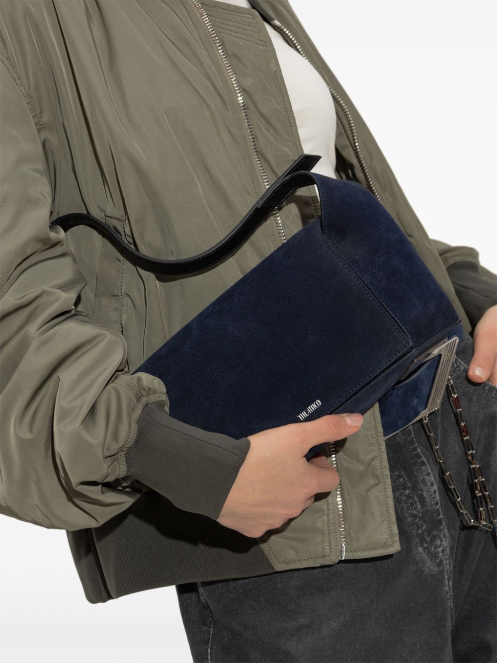 The Attico 7/7 shoulder bag - Blauw