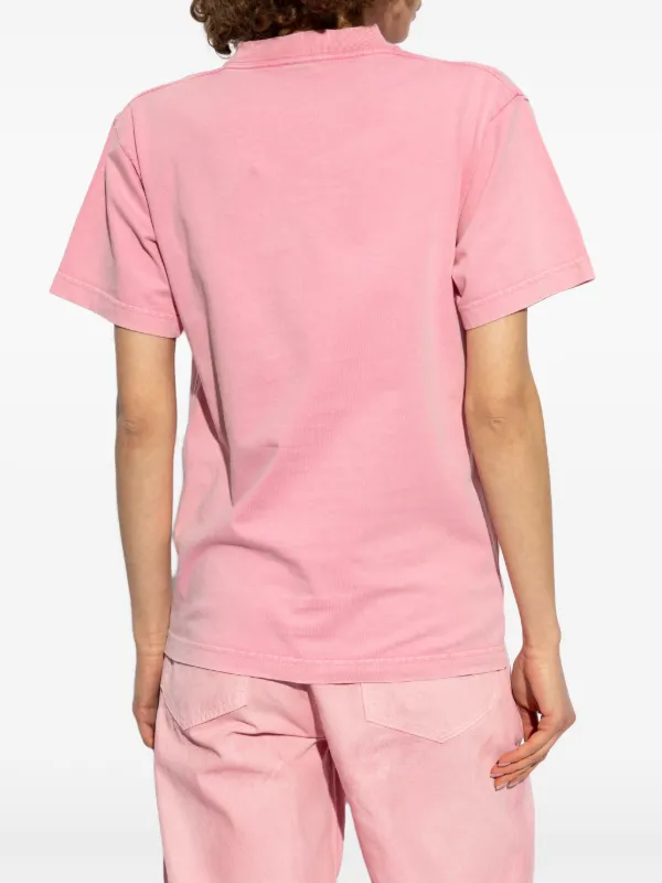 Balenciaga Logo T-Shirt Pink - US