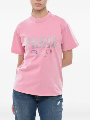 Balenciaga VIP Cotton T-shirt | Pink | FARFETCH