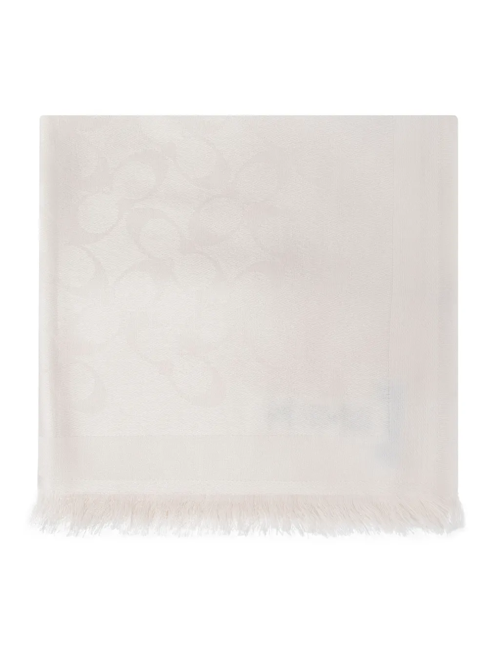 Coach Logo-jacquard Scarf In 白色