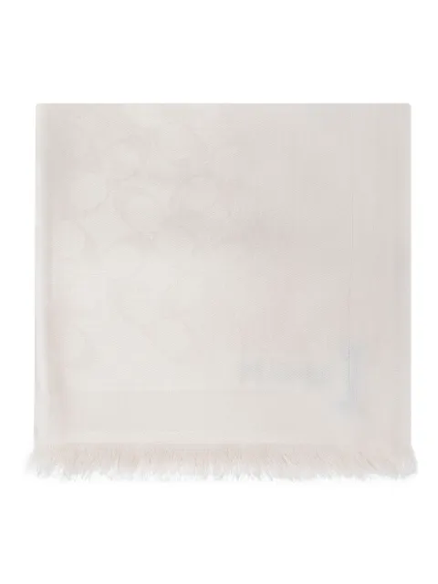 Coach logo-jacquard scarf
