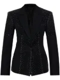 The Attico crystal-embellished blazer - Black