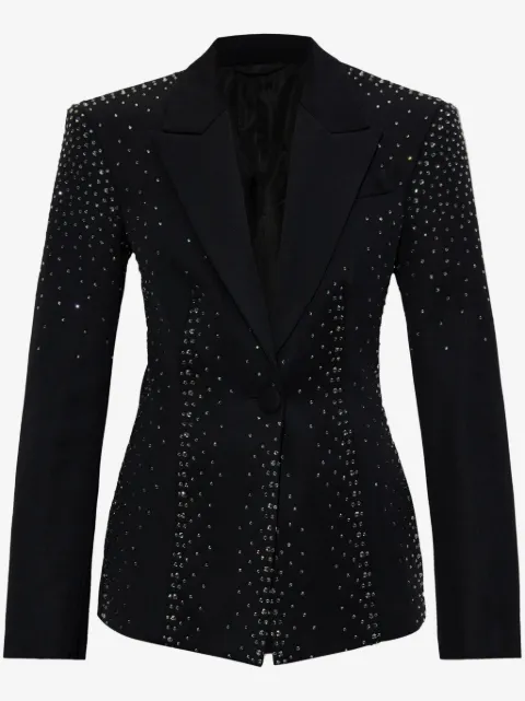 The Attico crystal-embellished blazer