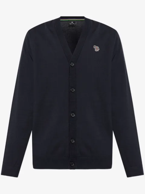 PS Paul Smith Zebra-patch cardigan