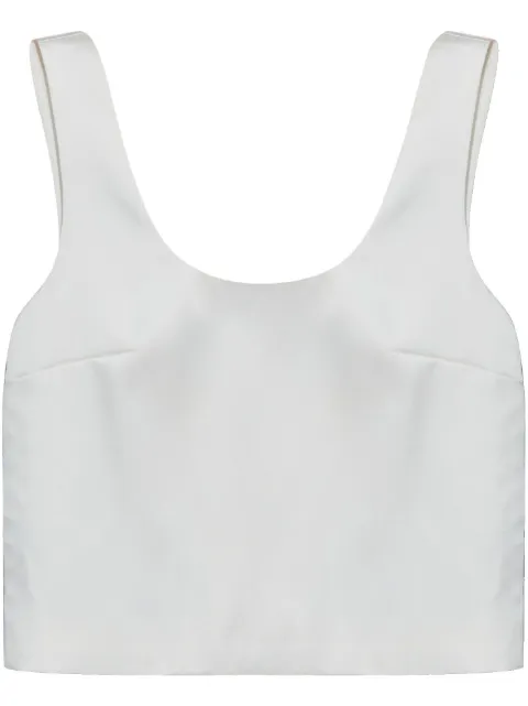 Self-Portrait bonded satin vest