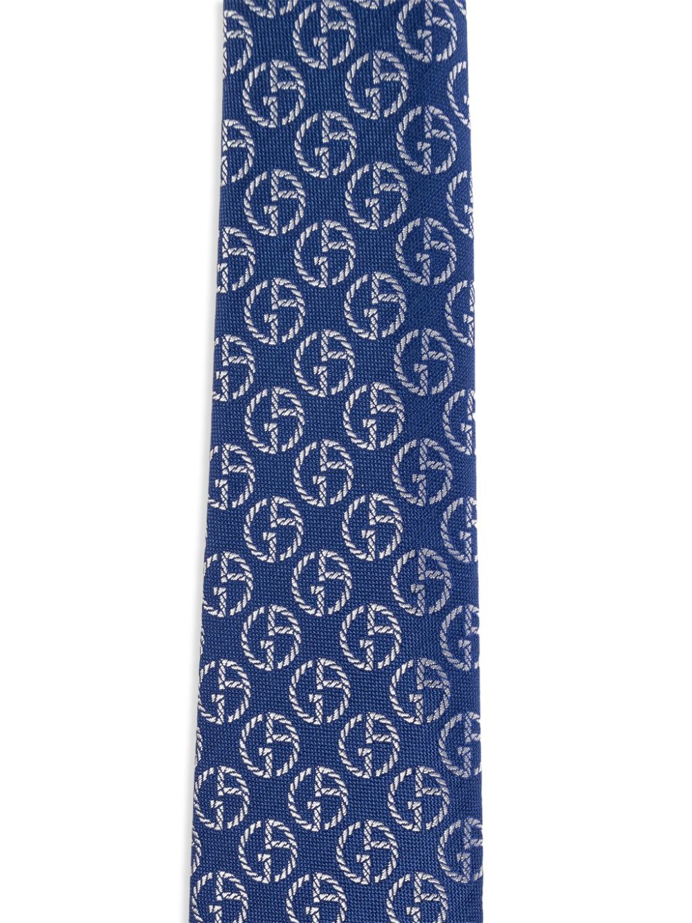 Giorgio Armani silk tie - Blauw