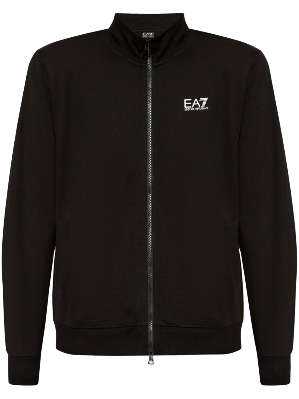 Ea7 Emporio Armani zip-up sweatshirt – Black