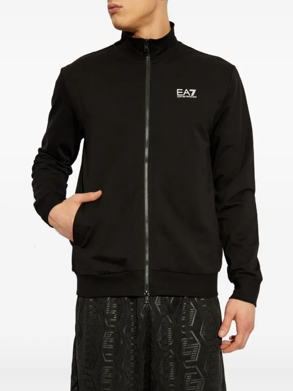 Ea7 Emporio Armani zip-up Sweatshirt | Black | FARFETCH