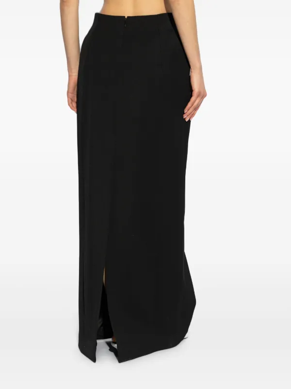 Balenciaga Wool Maxi Skirt | Black | FARFETCH
