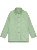 Blumarine patch-pocket shirt jacket - Green
