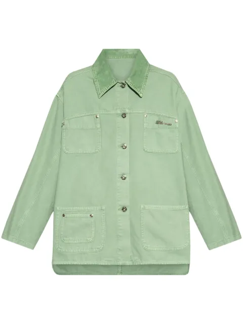 Blumarine patch-pocket shirt jacket