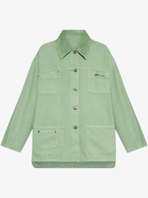 Blumarine patch-pocket shirt jacket