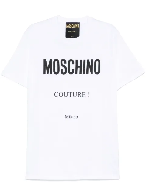 Moschino playera con logo estampado
