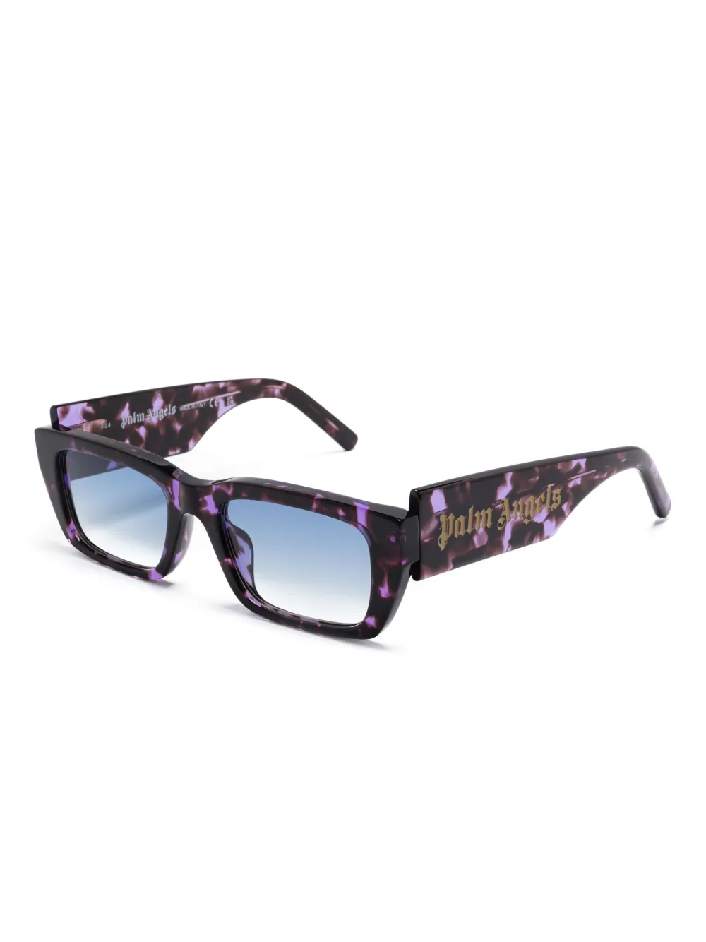 palmangelseyewear Palm Angels Eyewear Zonnebril met rechthoekig montuur - Paars