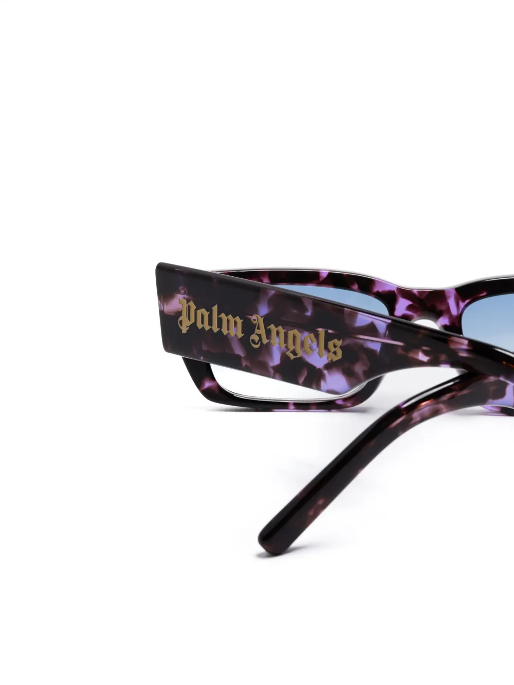 Palm Angels Eyewear Zonnebril met rechthoekig montuur Paars