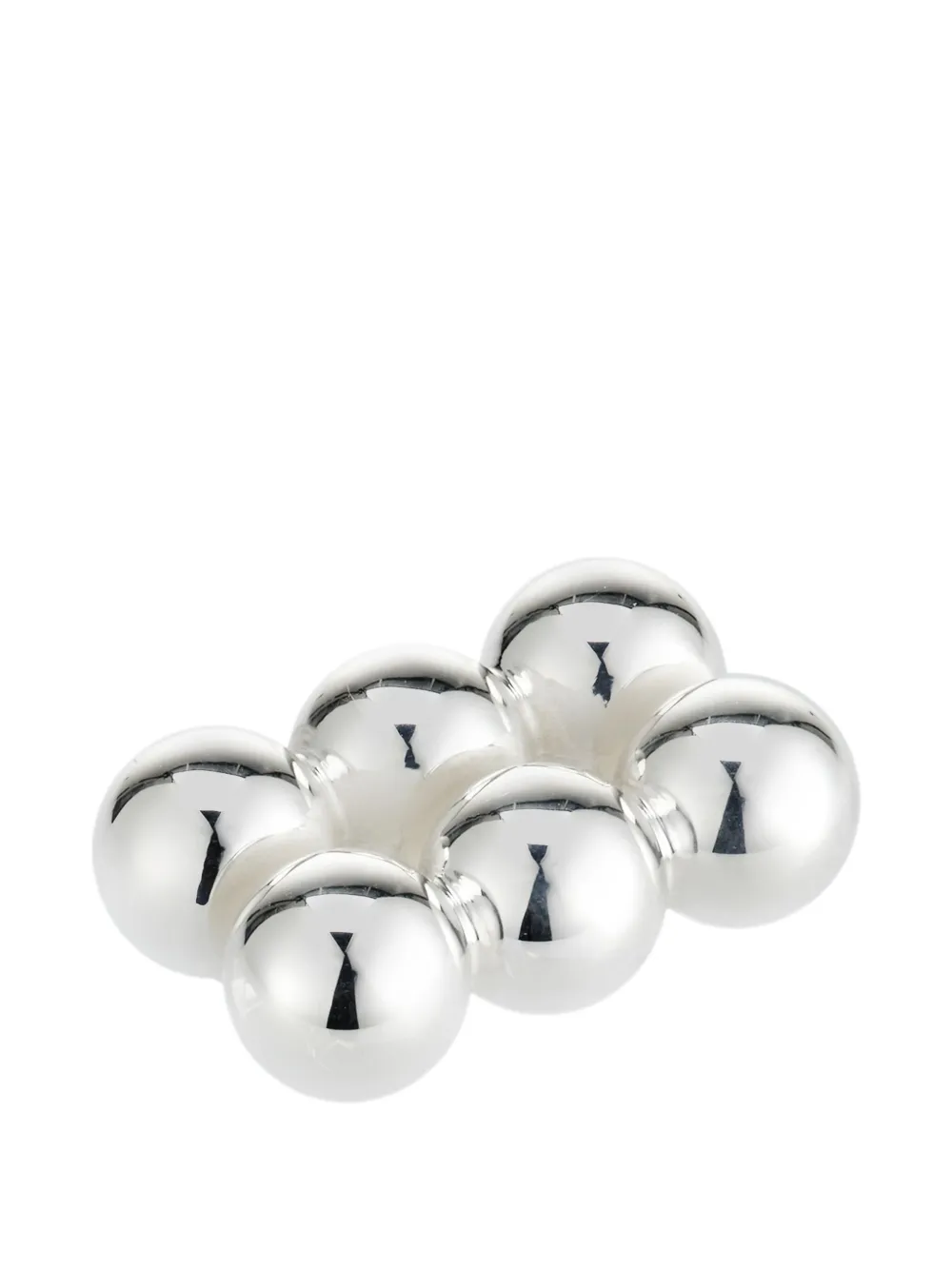  Christofle Perles Card Holders (set Of Two) - Silver 