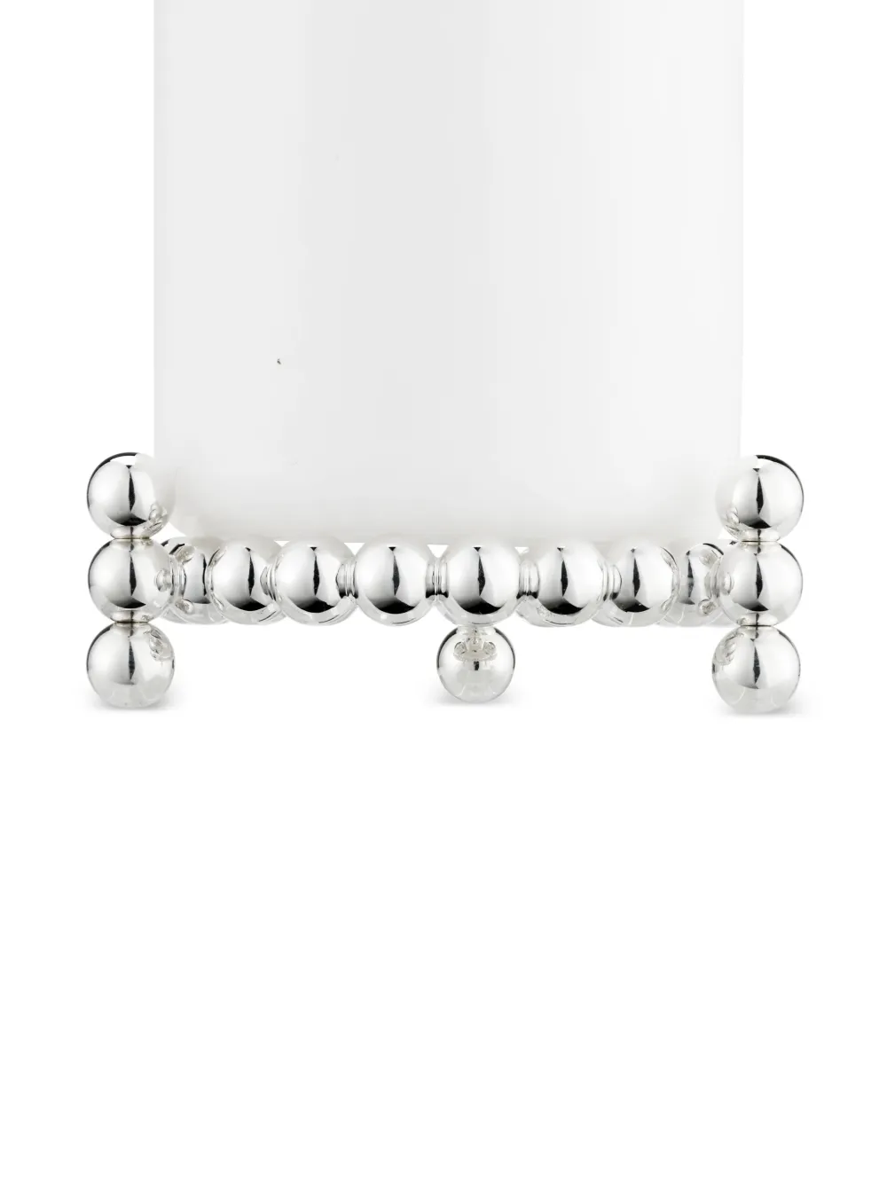 Christofle Silver-plated Perles Candle Jewel In Silver