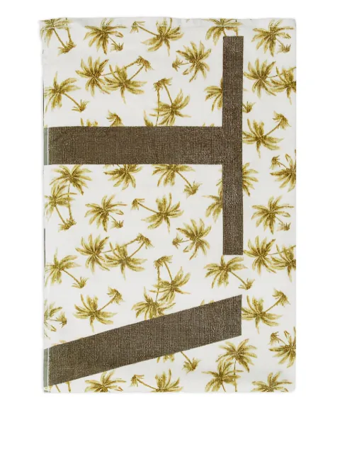 TWINSET palm-tree beach towel