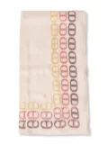 TWINSET graphic-logo scarf - Pink