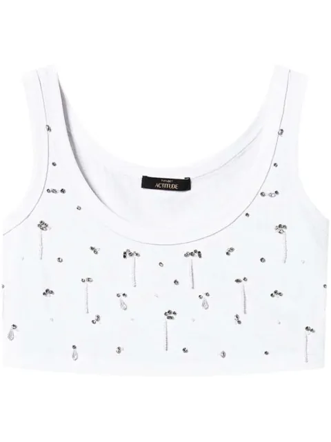 TWINSET embroidered cropped top