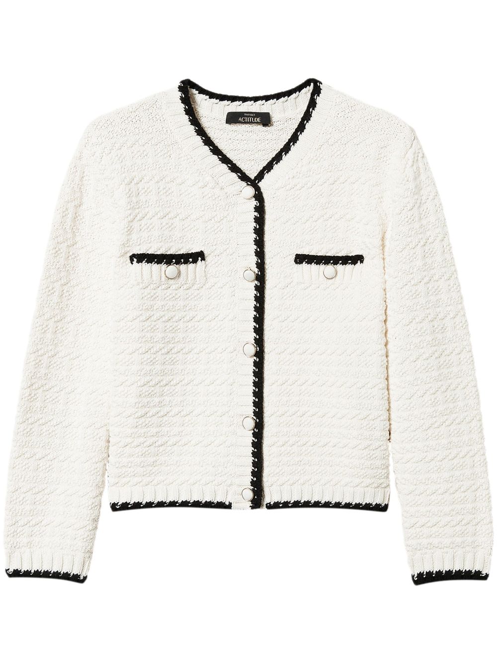 TWINSET jacquard knit jacket - White