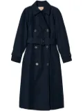 TWINSET twill trench coat - Blue