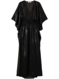 TWINSET semi-sheer kaftan dress - Black