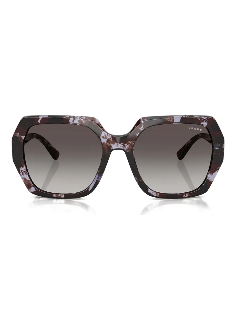 Vogue Eyewear Geometric Embellishment Sunglasses In Brown